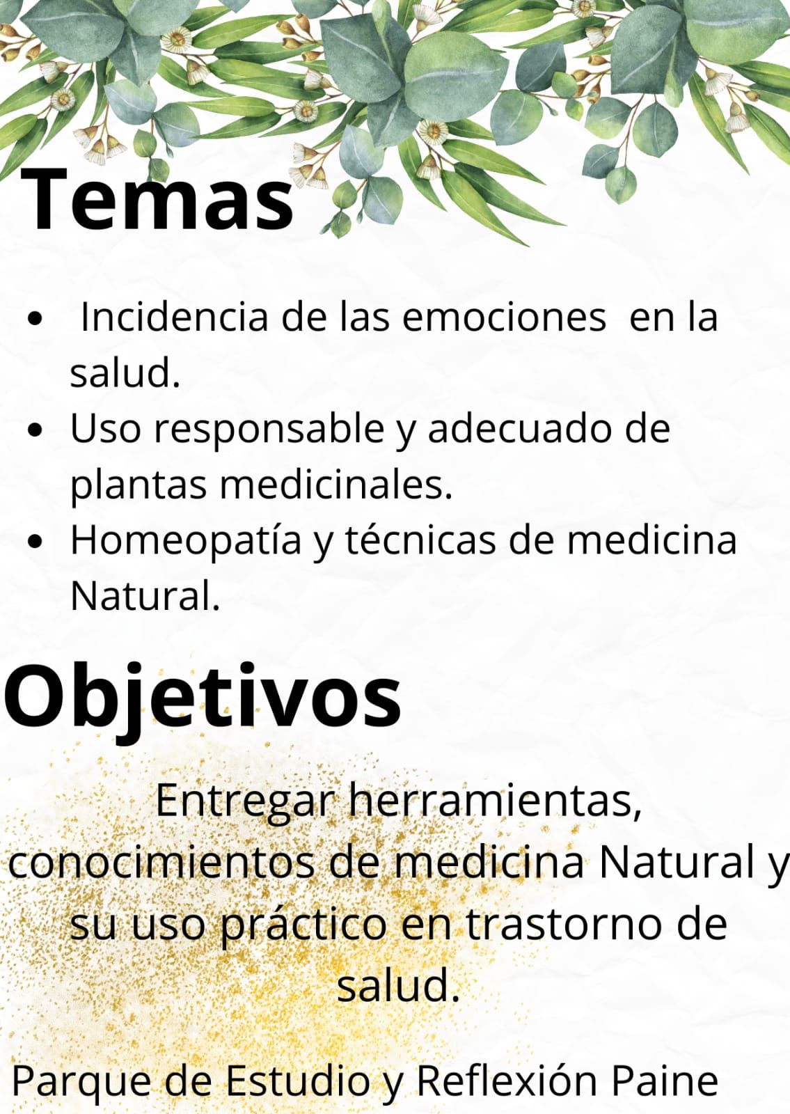 Objetivo y temas