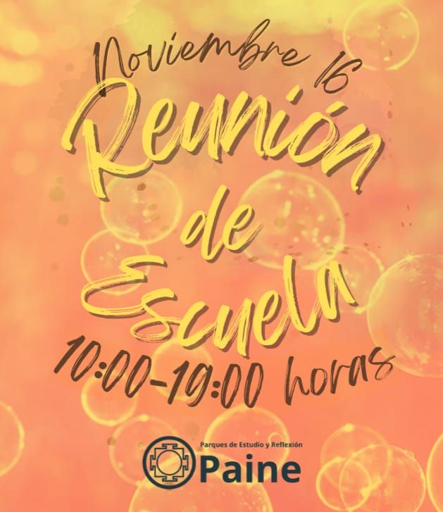 flyer reunion de escuela